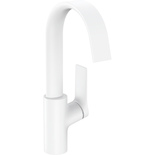 Змішувач Hansgrohe Vivenis 210 для умивальника з поворотним носиком та донним клапаном pop-up Matt White 75030700