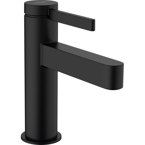 Змішувач Hansgrohe Finoris 100 для умивальника з донним клапаном push-open. Matt Black 76010670 Hansgrohe