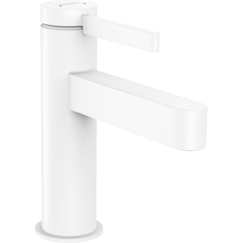 Змішувач Hansgrohe Finoris 100 для умивальника з донним клапаном push-open. Matt White 76010700 Hansgrohe