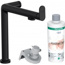 Змішувач Hansgrohe Aqittura M91 FilterSystem 240 1jet кухонний сет з Harmony 76802670 Matt Black