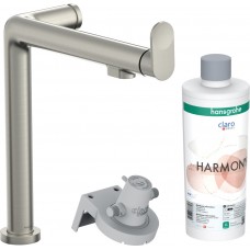 Змішувач Hansgrohe Aqittura M91 FilterSystem 240 1jet кухонний сет з Harmony 76802800 Stainless Steel Finish
