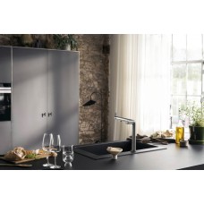 Змішувач Hansgrohe Aqittura M91 FilterSystem 240 1jet кухонний 76804800 Stainless Steel Finish
