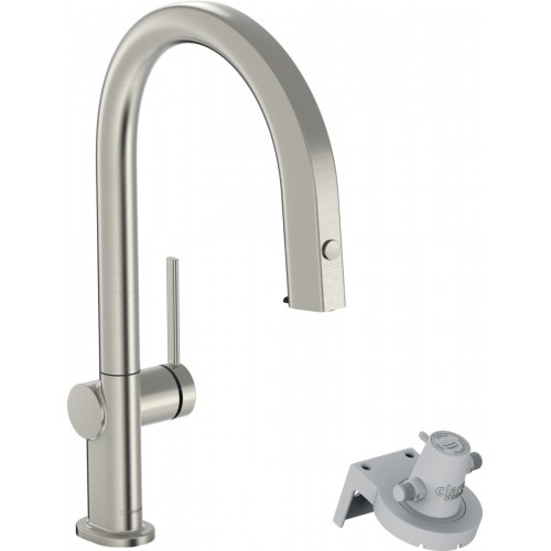 Змішувач Hansgrohe Aqittura M91 FilterSystem 210 1jet pull-out Sbox кухонний 76826800 Stainless Steel Finish