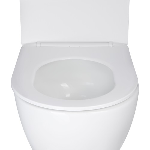 Унітаз підвісний Qtap Jay безободковий Ultra Quiet з сидінням Soft-close QT07335177W