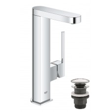 Одноважільний змішувач для раковини, L Size Grohe Plus з нажимним донним клапаном 23873003 