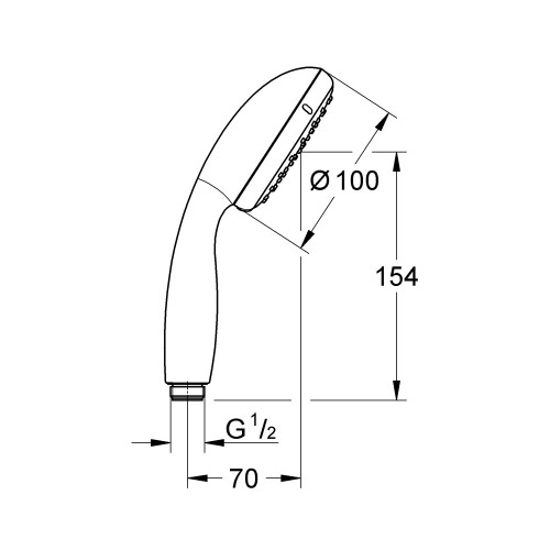 Лійка для ручного душу Grohe New Tempesta 100 26161001