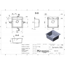 Кухонна мийка Miraggio BODRUM 510 gray 0000002
