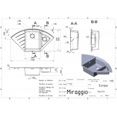 Кухонна мийка Miraggio EUROPE jasmine 0000015