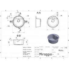 Кухонна мийка Miraggio MALIBU gray 0000027