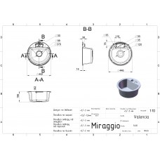 Кухонна мийка Miraggio VALENCIA jasmine 0000053