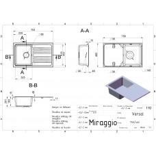 Кухонна мийка Miraggio VERSAL sand 0000061