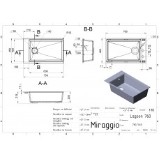 Кухонна мийка Miraggio LAGOON 760 white 0002090