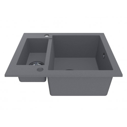 Кухонна мийка Miraggio ARIZONA GRAY з 2 отв. під змішувач 0002150