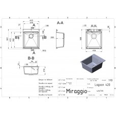 Кухонна мийка Miraggio LAGOON 420 sand 0002220
