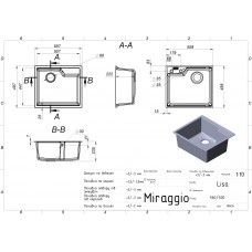 Кухонна мийка Miraggio LISA white 0002243