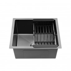 Кухонна мийка Kroner KRP Schwarze - 4843HM PVD (3,0/1,0 мм)