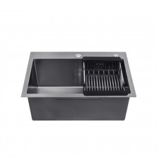 Кухонна мийка Kroner KRP Schwarze - 5843HM PVD (3,0/1,0 мм)