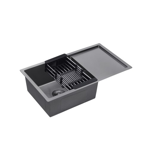 Кухонна мийка Kroner KRP Schwarze - 7844HM PVD (3,0/1,0 мм)