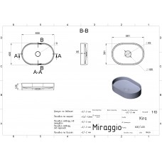 Умивальник Miraggio KIRA 00001005