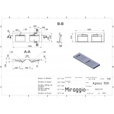 Умивальник Miraggio AGNESS 1500 0000151