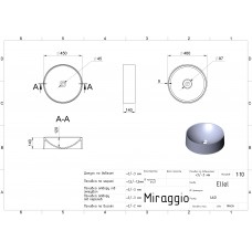 Умивальник Miraggio ELLEL 0000185