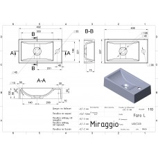 Умивальник Miraggio FARO L 0000192
