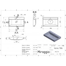 Умивальник Miraggio VARNA 700 0000256