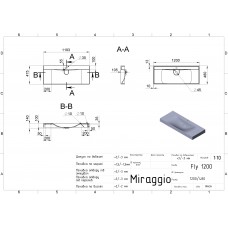Умивальник Miraggio FLY 1200 0000669