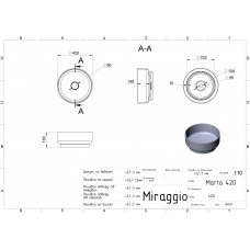 Умивальник Miraggio MARTA 420 0000695