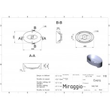 Умивальник Miraggio EVORA MIRASOFT 0001017