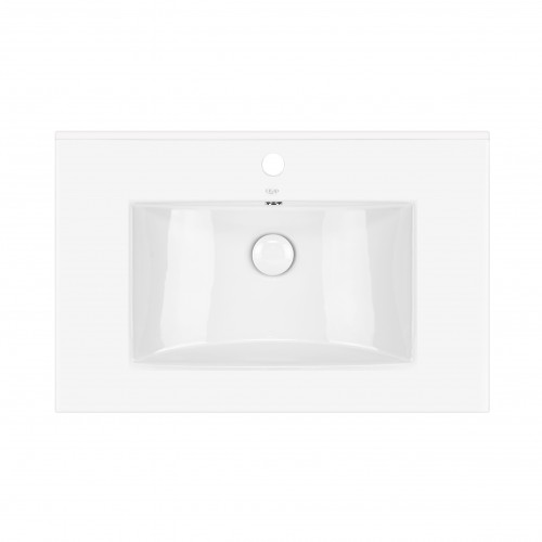 Раковина Qtap Albatross 700х460х180 White з донним клапаном QT01113070CW