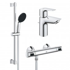 Набір змішувачів 2 в 1 для ванної кімнати Grohe QuickFix StartEdge S-Size UA202503TS